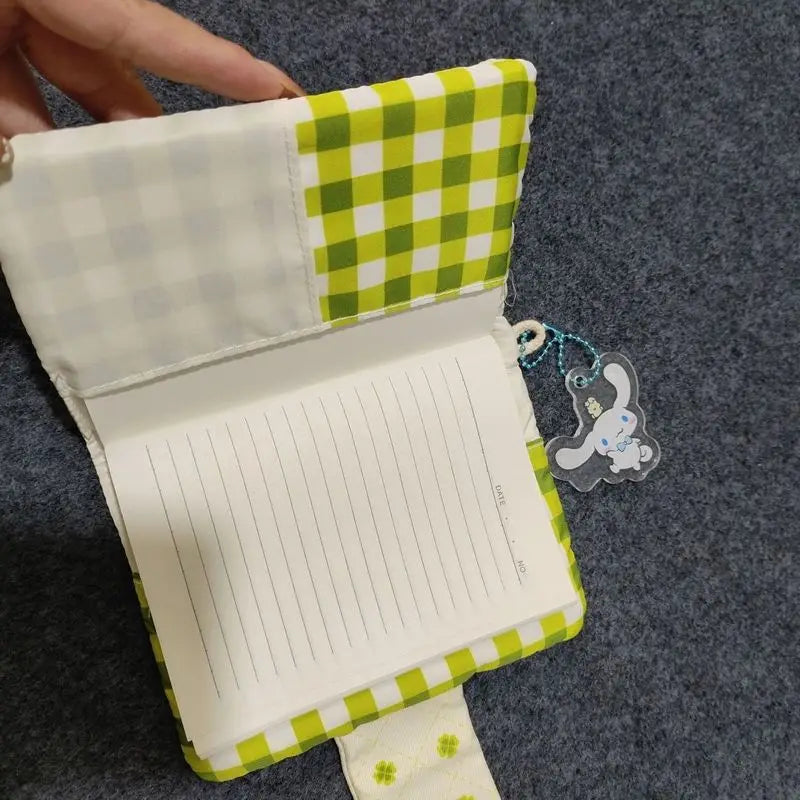 A6 Handmade Four-Leaf Clover Book Jacket – Original Portable Book Cover for Ledger, Notepad & Diary, Protective Case Design